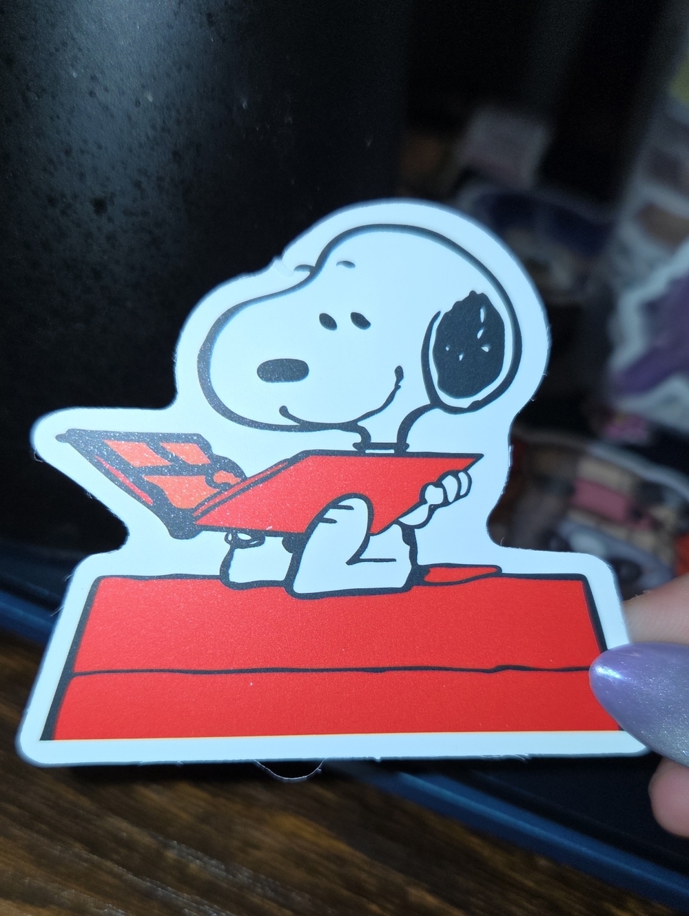 Snoopy Red Doghouse Sticker - Peanuts Vinyl Decal